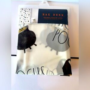 NWT Rae Dunn Hocus Pocus Witchy Halloween Shower Curtain 72”x 72”